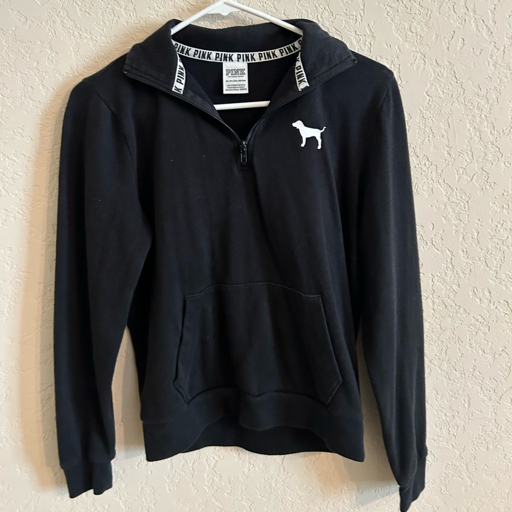 PINK half zip pullover